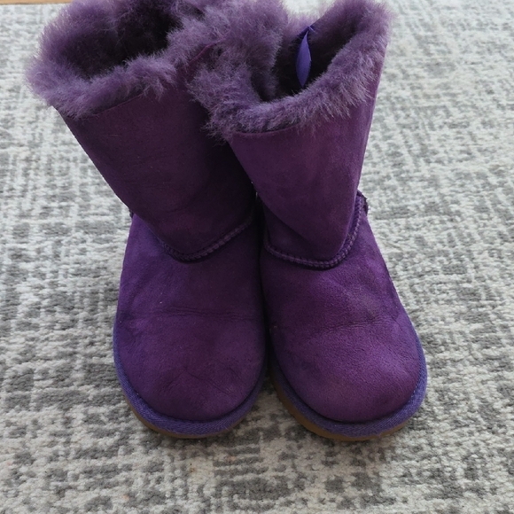 UGG Purple Fur-Lined Boots - Picture 3 of 5